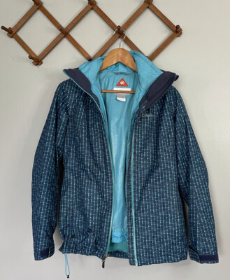 Columbia Two Layer Ski Jacket Blue Size small