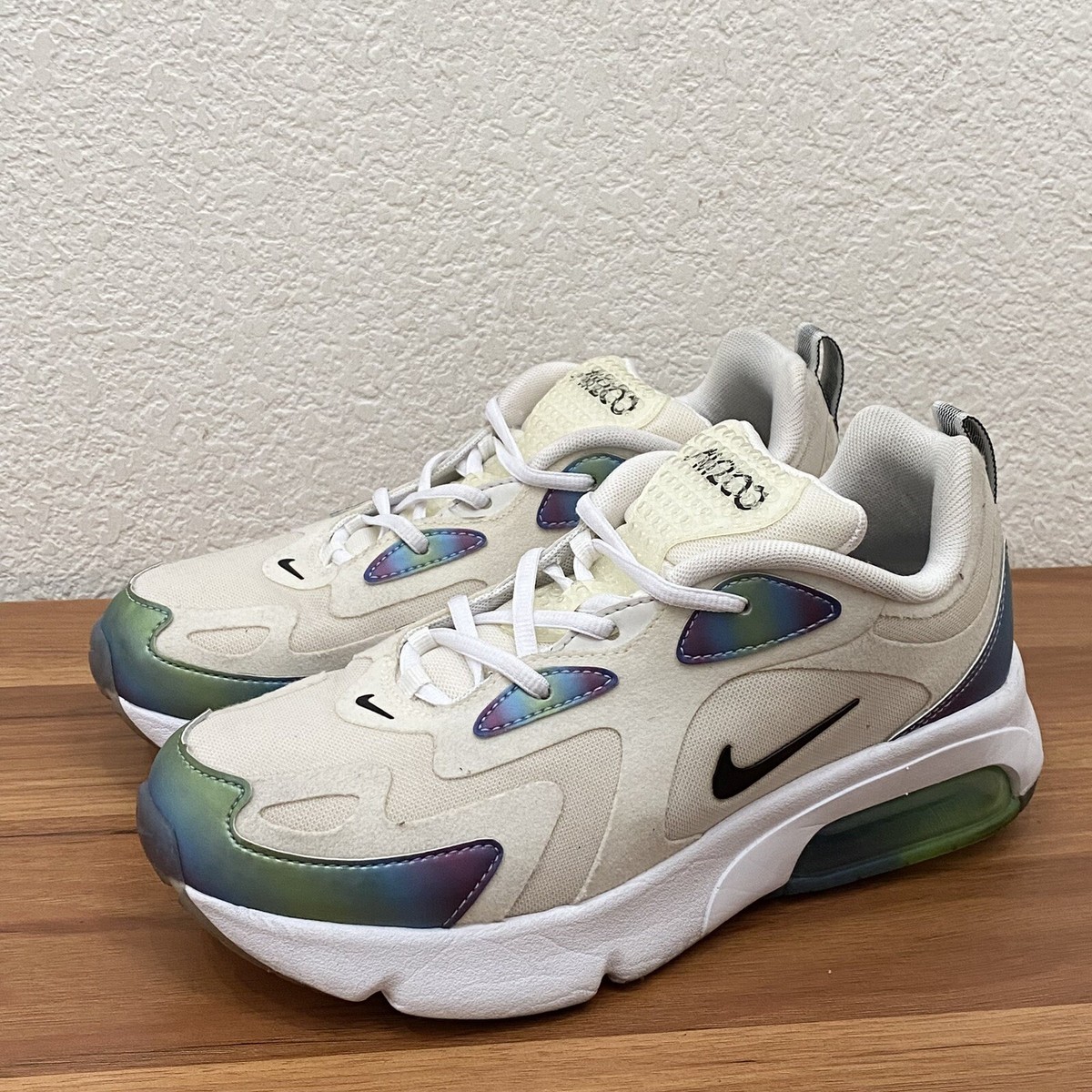 NIKE AIR MAX 200 20 (GS) CT9632-100 Summit White/Black Size 6Y Kids Youth |  eBay