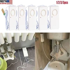 1-5pcs Water Leak Alarm Flood Level Overflow Detector Sensor Home Security