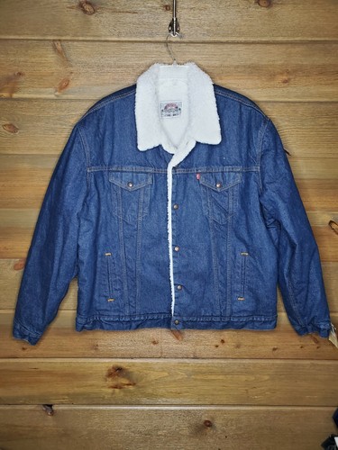 Sherpa Lined Denim Mens 54 Long Vintage 