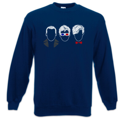 Three Doctors Sweatshirt Pullover Graham Yasmin Doc Doctor Dr. Phone Who Fun