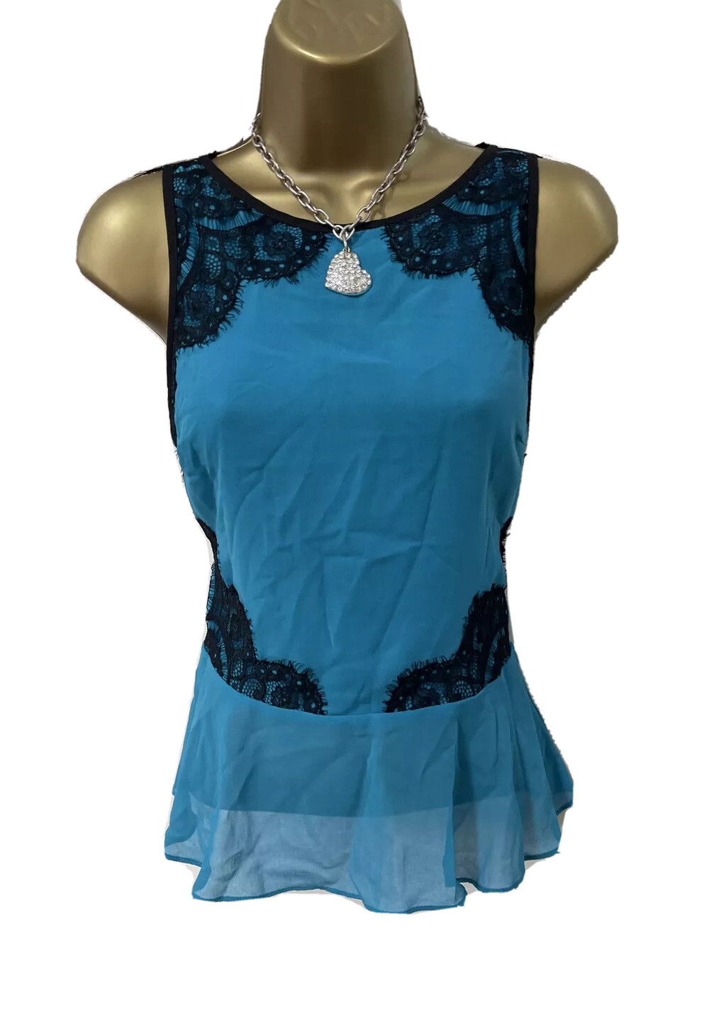 turquoise sheer shirt