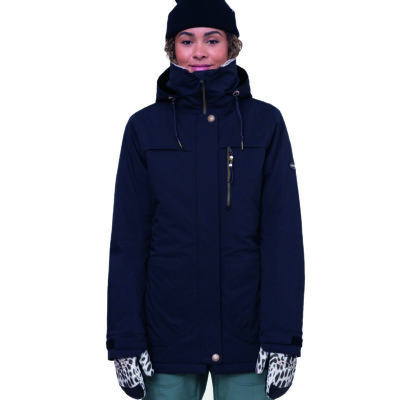 686 WMN Spirit Insulated Jacket Black Geo Jacquard Skijacke - Frauen - Winter