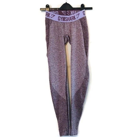 gymshark flex seamless low rise logo waistband leggings
