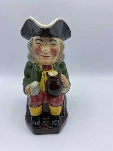 OLD Sylvac Staffordshire Hand Painted 7 7/8"t Toby Jug Mug Made in England Beer