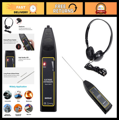 Ultrasonic Leak Detector & Industrial Stethoscope, High Sensitivity Diagnostic T