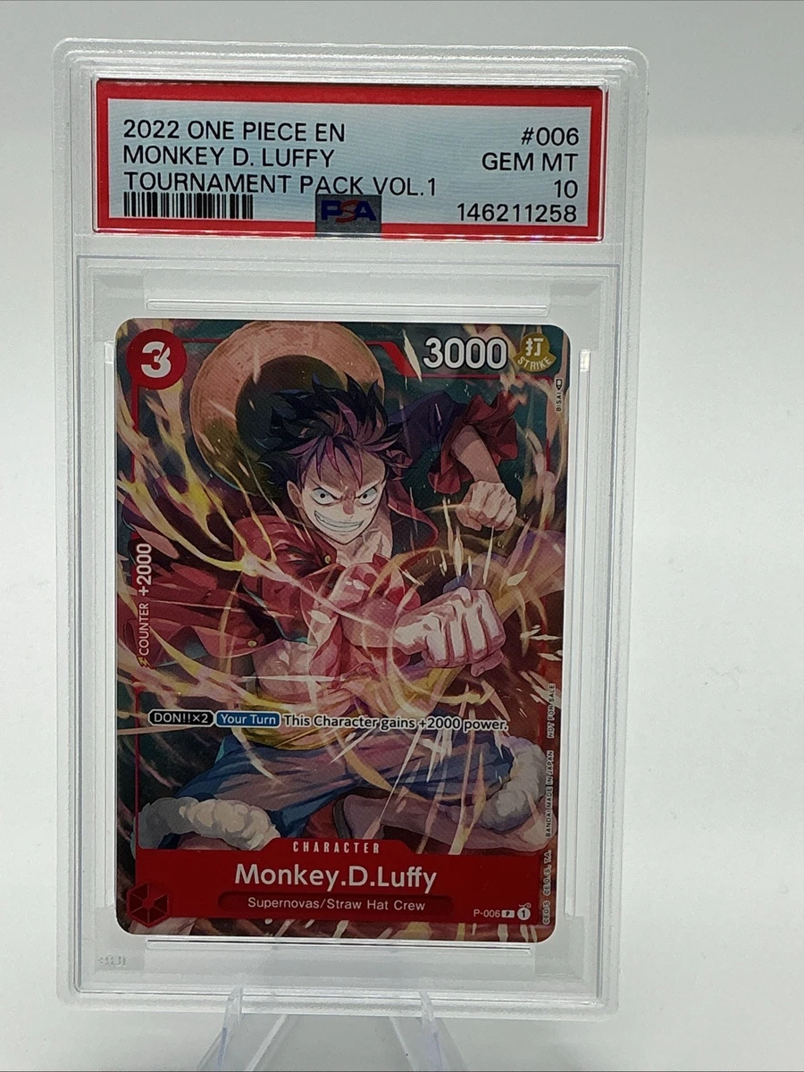 Monkey.D.Luffy-P-006 P-006 One Piece Promotion Cards for sale | eBay