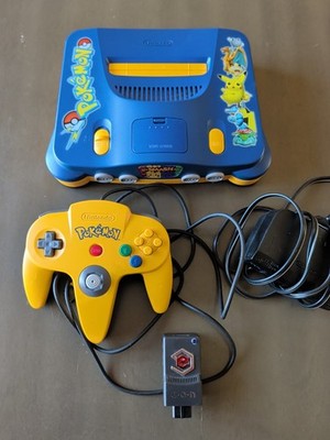 非常に珍しいポケモンN64コンソール Nintendo N64 Pokemon Pokemaniac Limited Edition Console/ SEE