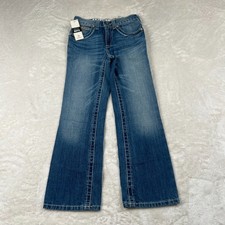 Ariat Jeans Boys Size 8 Blue B4 Relaxed Stretch Boot Cut Youth Western Rodeo
