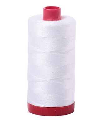 Mako Cotton 12 Weight 2 Ply Large Spool 386 Yards 325 Meters White