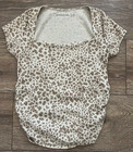 Abercrombie Kids Brown Beige Animal Leopard Print T-Shirt Top Size 11/12 — photo 1
