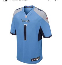 Nike Tennessee Titans Cam Ward Game Jersey-Light Blue