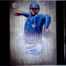 Roberto Osuna 2014 Bowman Inception Prospect Auto #PARO Blue Jays