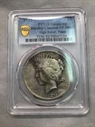 1921 P PEACE SILVER DOLLAR ~ PCGS GENUINE - VF DETAIL ~ HIGH RELIEF, PEACE