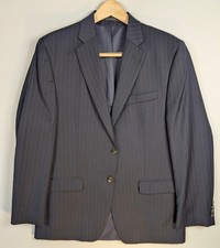 LAUREN Ralph Lauren Lord  Taylor Blazer 42R Navy Blue Pinstripe Suit Jacket