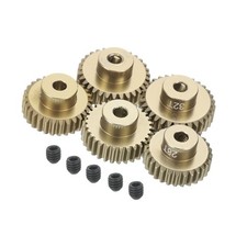 5Pcs RC 48P Motor Pinion Gear 3.175mm Shaft 28T/29T/30T/31T/32T Aluminum for RC