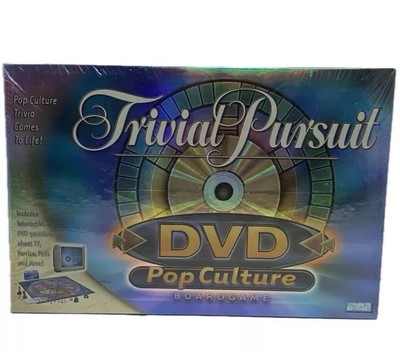 NEW SEALED Trivial Pursuit DVD Pop Culture Board Game 2003 Fun Games 2-4 Players
