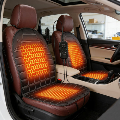 2pcs Auto Sitzheizung DeLuxe 2 Heizstufen beheizbare Sitzauflage Heizkissen PKW