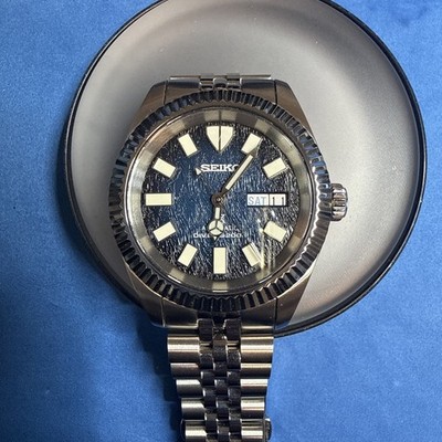 Seiko Automatic Diver Wristwatch Stainless Steel Blue Dial Men's Analog