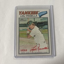 2026 Topps Heritage -Real One Auto Lou Piniella #ROA-LP Special Red Ink /77 (AU)