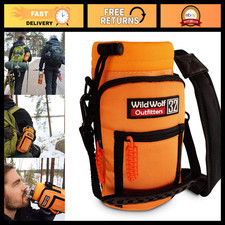Insulated Water Bottle Carrier Bag with Strap for Hiking, Walking  Outdoor Use