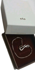 Ete 925 Silver Bracelet Rose Gold Plated Narrow Wrist 19 cm Boxed Women's Gift