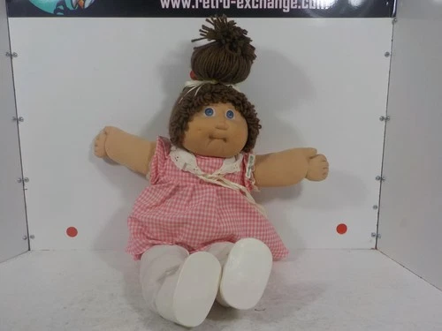 V Cabbage Patch Kid Jesmar Doll Blue Eyes Brown Hair 1984 Spain