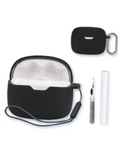 Case for JBL Tune 245NC TWS-True Wireless Earbuds,Soft Protective,BOVUGAC Black