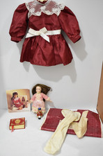 Pleasant Company Samantha American Girl Christmas Story 1990 Dress/Accessories