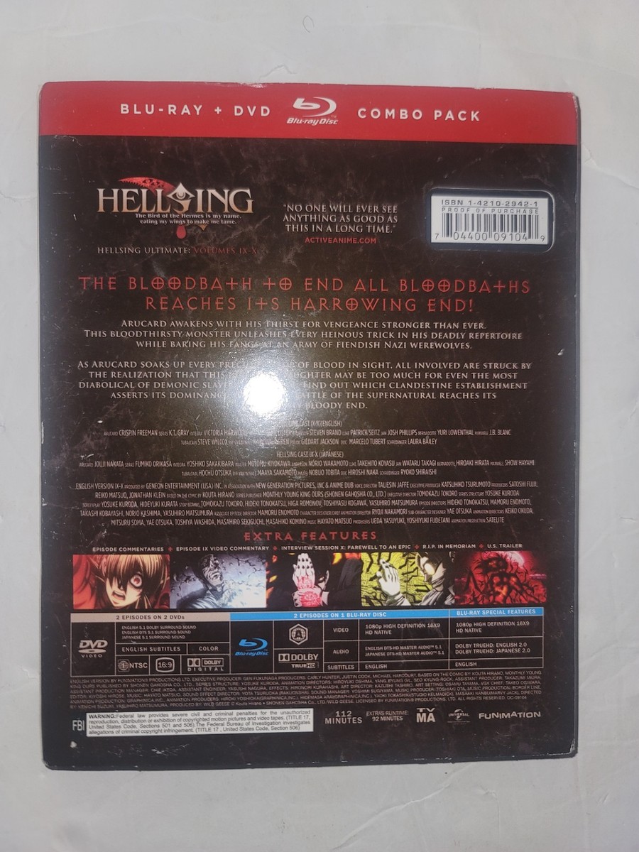 Hellsing Ultimate: Volume 9 & 10 (Blu-ray) for sale online | eBay