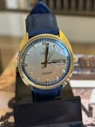 Vintage OMEGA Seamaster Cosmic 166.036 Day-Date Gold /Blue Dial Automatic