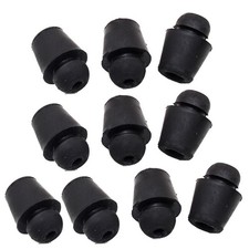 10Pcs Car Door Shock Absorbing Gasket Black Rubber Pads Car Door Dampers Sticker