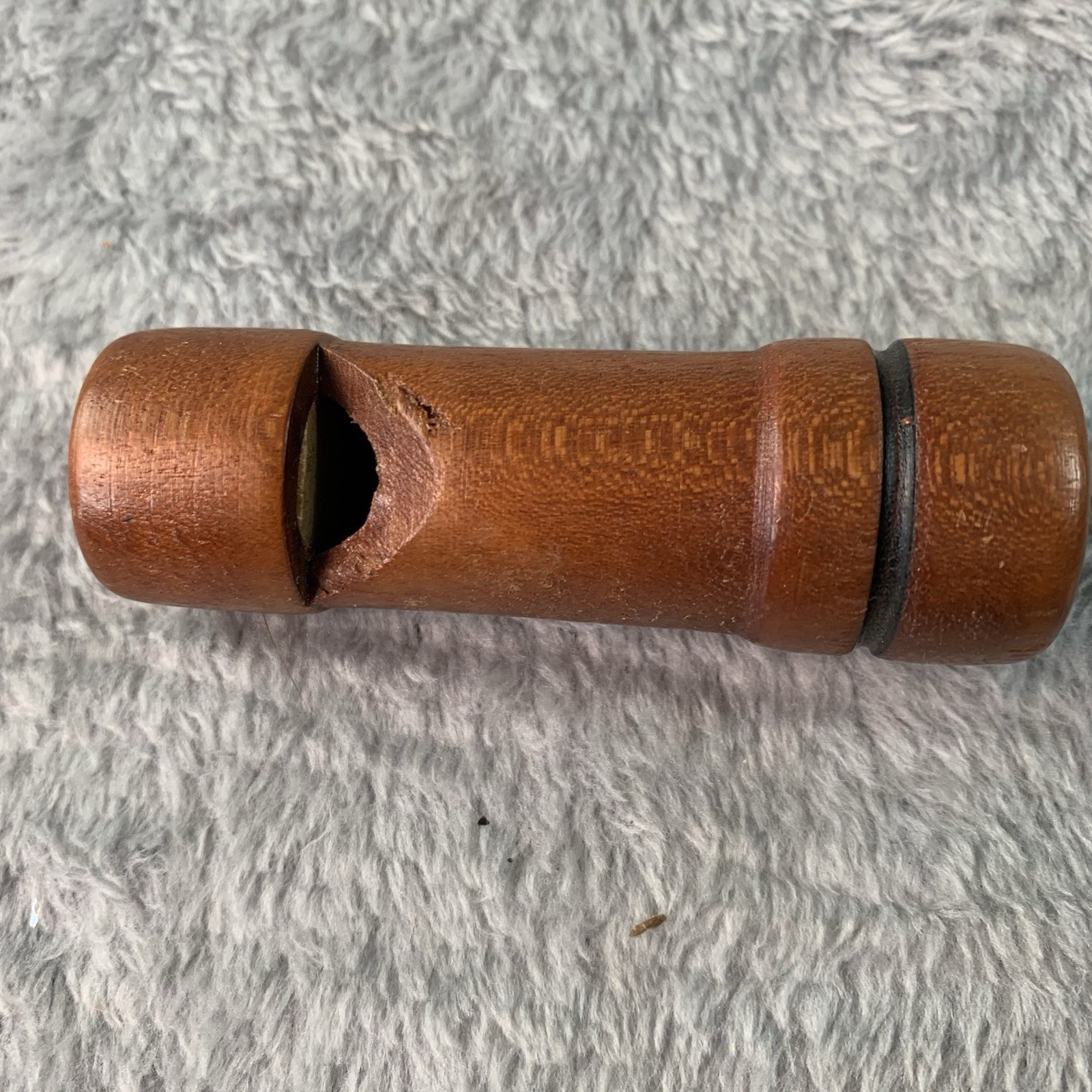 Vtg Wooden Quail Call Whistle Unmarked 3" Hunting Upland Game Birds