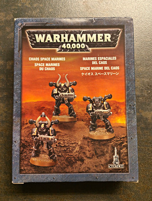 Warhammer 40K Chaos Space Marines 3 Minis OOP alte Box selten