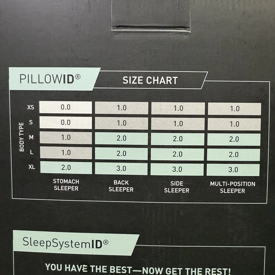 Almohada de rendimiento Bedgear Storm 2.0 20x26 pulgadas Nuevo en caja. Hecho en USA Foto 3 de 4