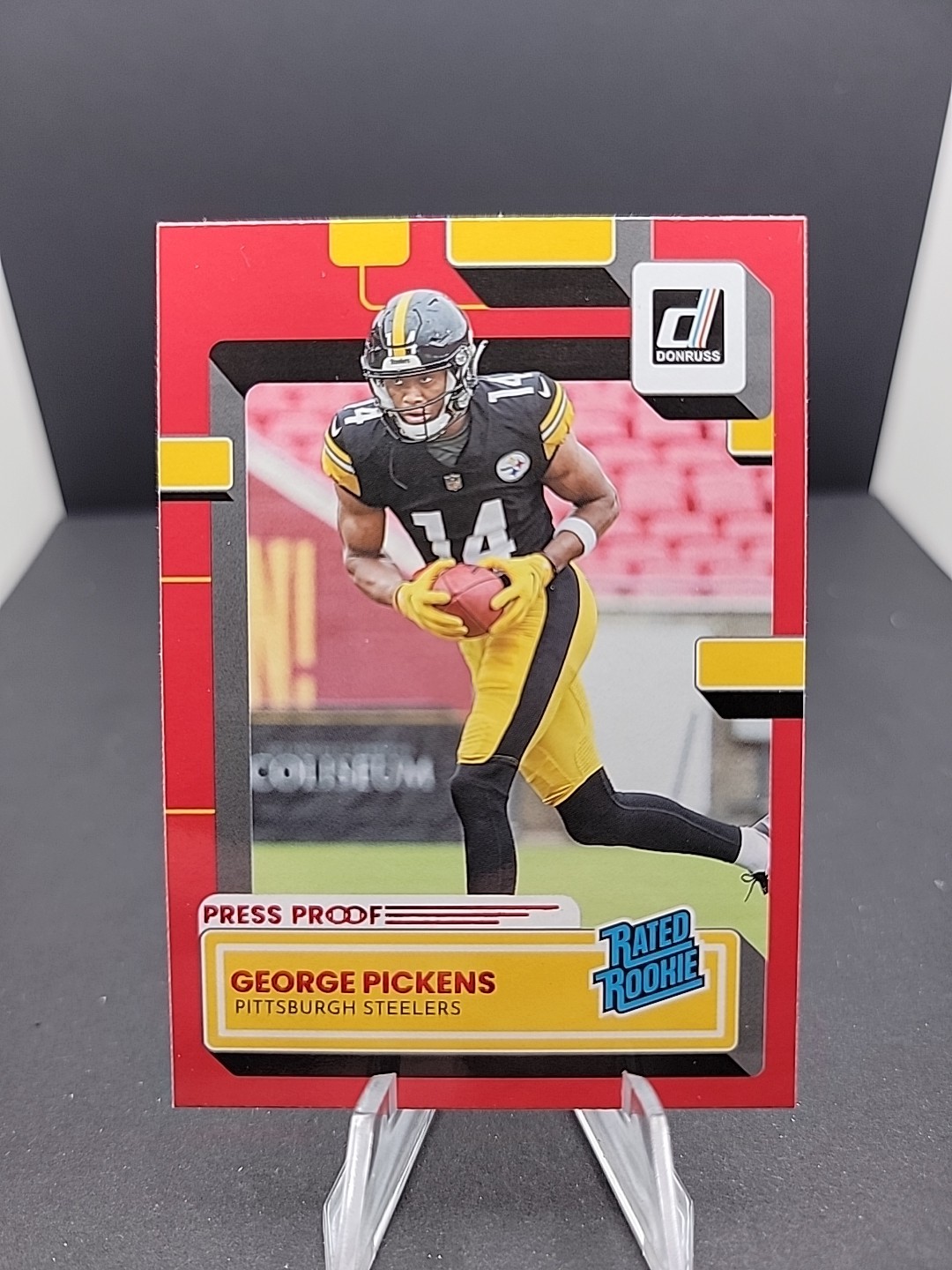 2022 Panini Donruss - Rated Rookie George Pickens #323 Press Proof Red (RC)