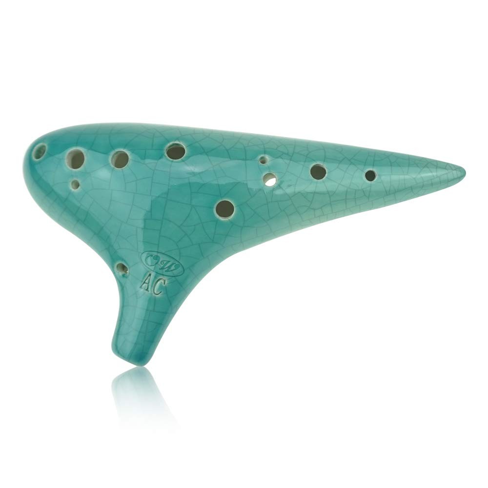 12 Hole Ocarina Exquisite Blue Ice-Crack Alto C Tenor C Ocarina