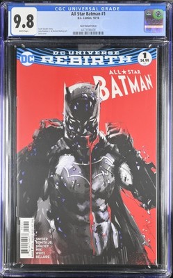 All-Star Batman #1 CGC 9.8 White Pgs Jock Variant-Romita Jr Art (2016) 1ST Print