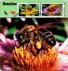 Dr Jim Stamps Maximum Card Pollinators Bees Forever Pair Fdc