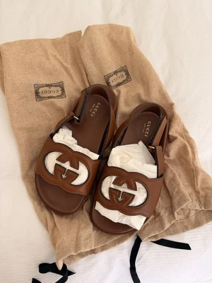 Gucci Leather Mules EU37 Brown Sandals *with dust bags* - Image 1 of 4
