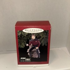 Hallmark Keepsake Ornament STAR TREK Next Generation Commander Riker 1996 New .