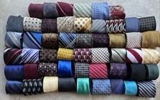 30 Pcs Neckties Lot Mix Repurpose Quilt Cutter Multicolor Vintage Modern Variety