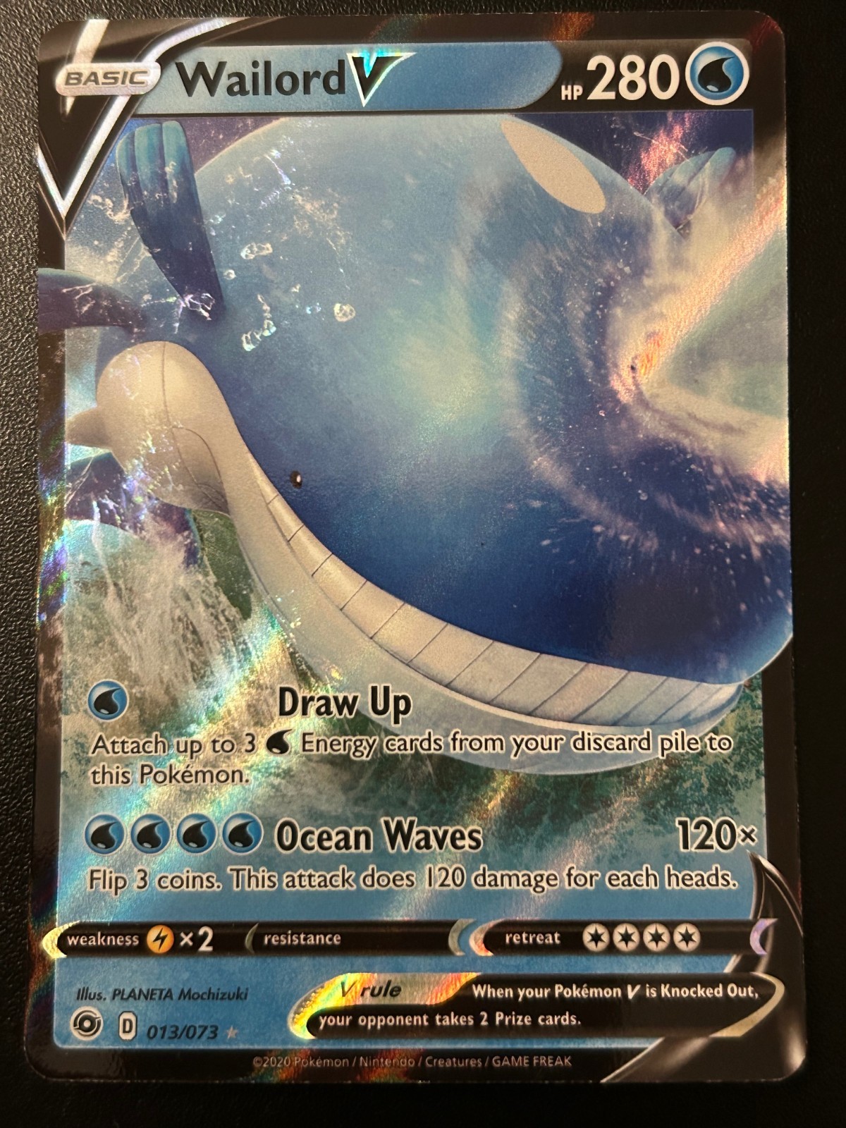 Wailord V 13/73 Ultra Rare SWSH Champions Path NM