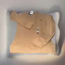 Polo Ralph Lauren Classics Camel Small Boys Cotton Sweater Size 8 New Tags