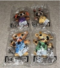 2020 MCDONALDS UNDER 3 PLUSH HAPPY MEAL TOY SET OF 4 - TIGER GIRAFFE BUNNY DOG