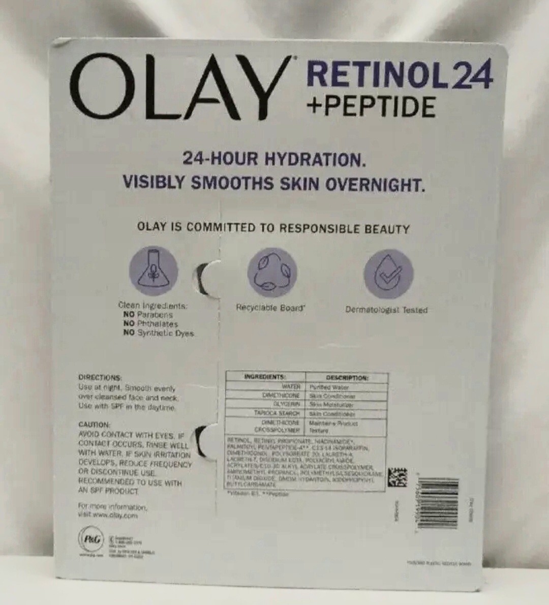 Olay Regenerist Retinol 24 +Peptide Night Hydrating Moisturizer 1.7 oz ~ New