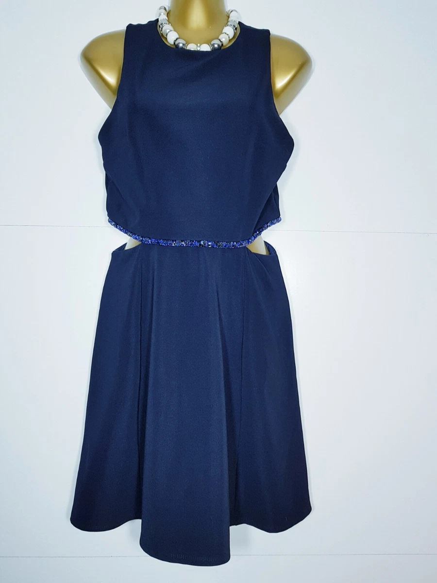 slim fit dress slacks Topshop Disco Sequin Midi Dress In Colbalt