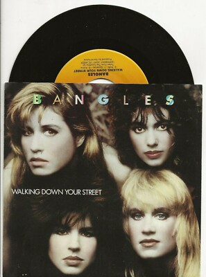 BANGLES WALKING DOWN YOUR STREET SINGLE FROM USA WITH DIFFERENT PICTURE SLEEVE