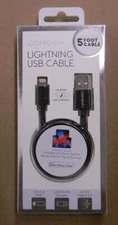 Lightning USB Black 5 Foot Cable  by Gomovi- New