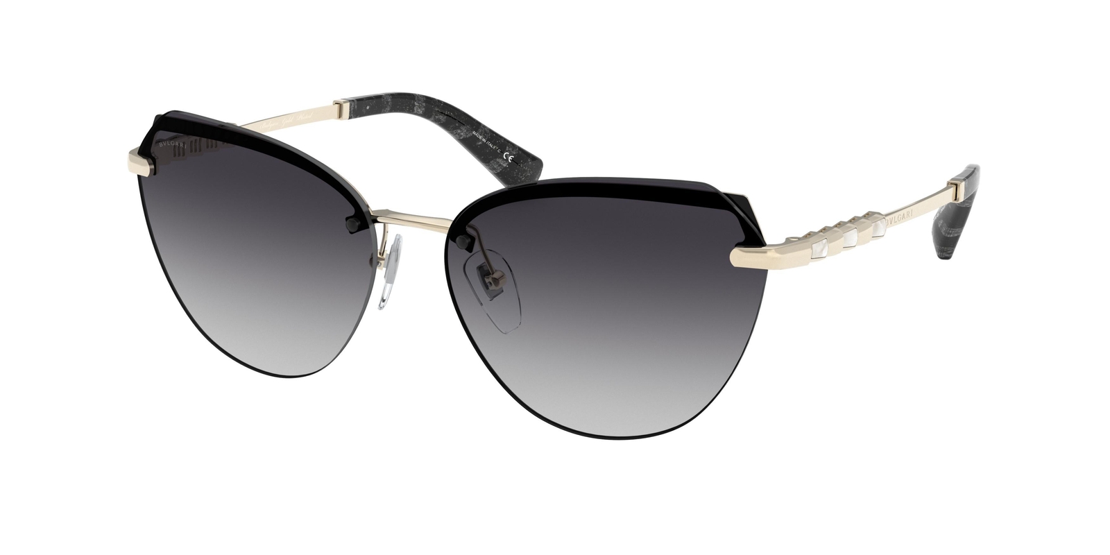 NEW Bvlgari 6129KB Sunglasses 2053T3 Black 100% AUTHENTIC